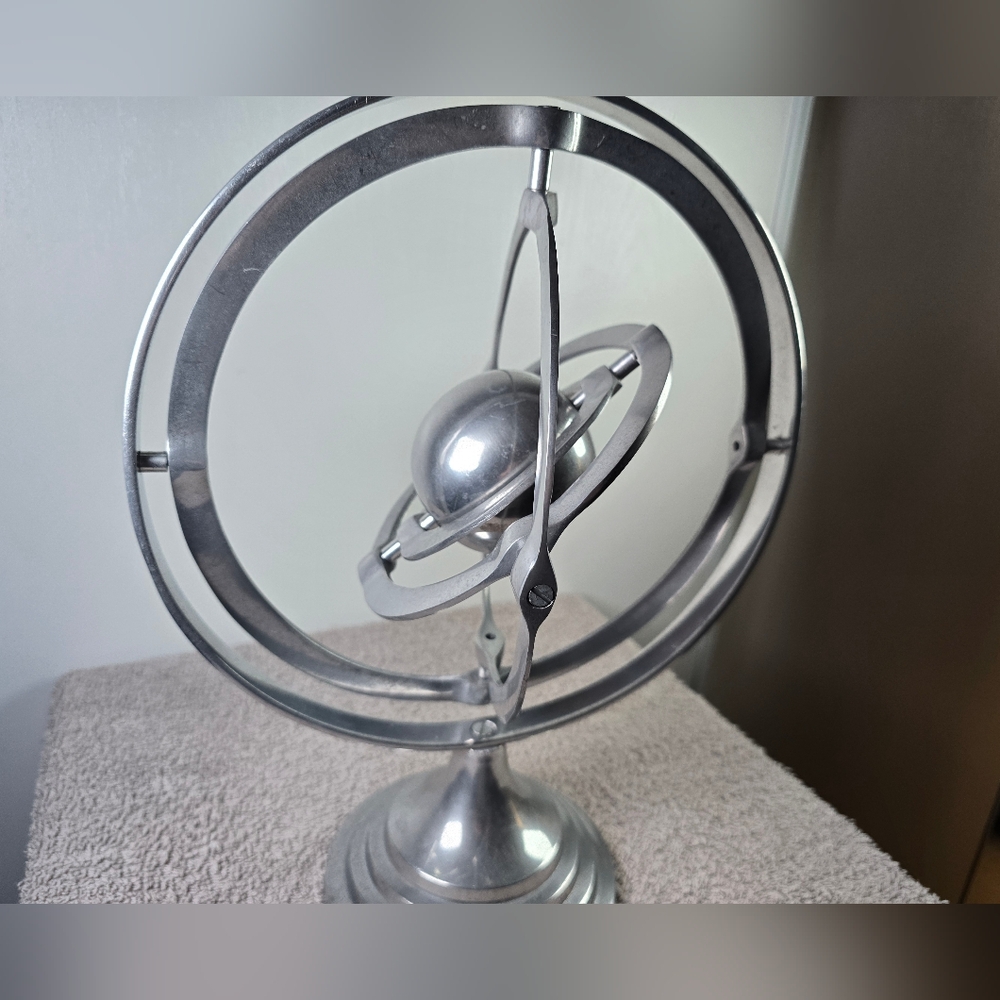 Silver Armillary Sphere Decor - Picture 2 of 13
